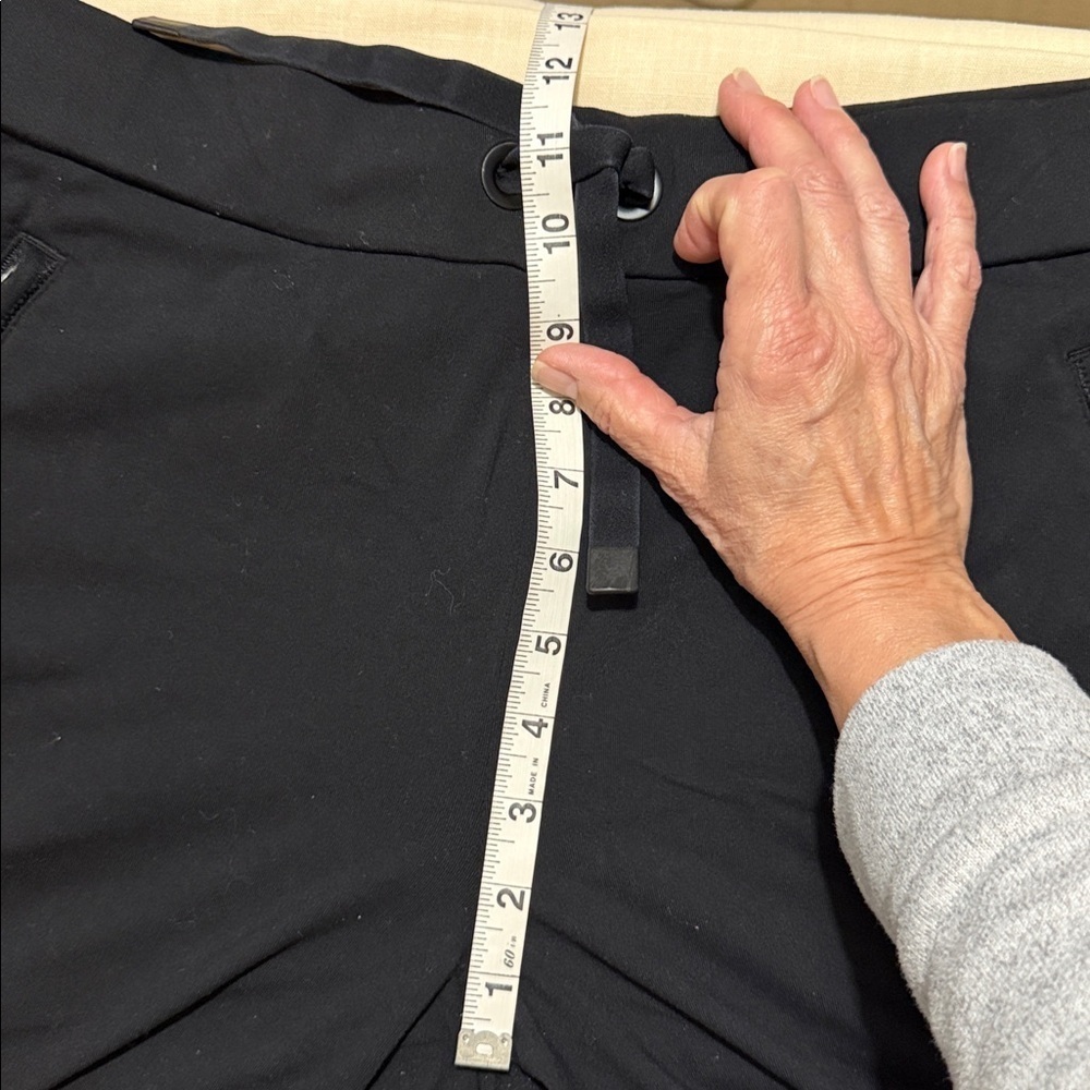 Athleta Woman’s Black Joggers with White Stripe Accents, Size Large Petite. - Picture 14 of 15